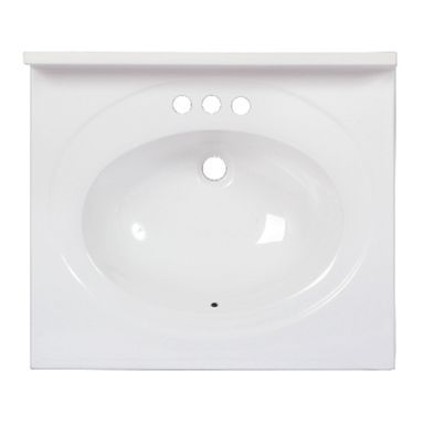 BATH SINK STD 22X25" WH