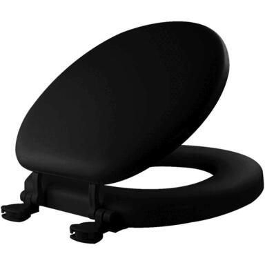 Black Round Soft Toilet Seat