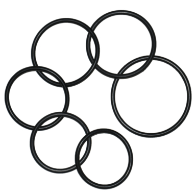 6PC Medium Rubber O-Ring Kit