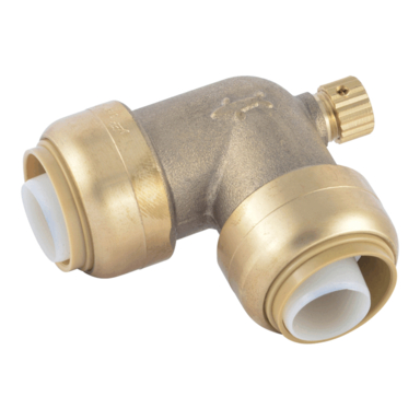 3/4 Brass PTC 90* Elbow w/Drain