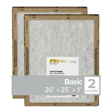 2PK 20"X25"X1" Flat Panel Filter