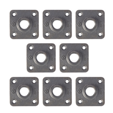 FLANGE BLK IRON 1/2" 8PK