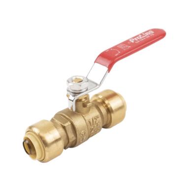 1/2" Push On Ball Valve