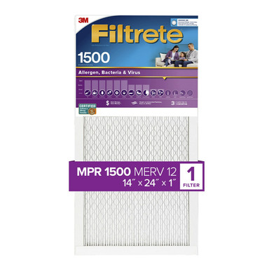 14"X24"X1" Pleated Air Filter