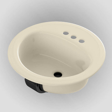 SINK LAV19"RND STL NAT