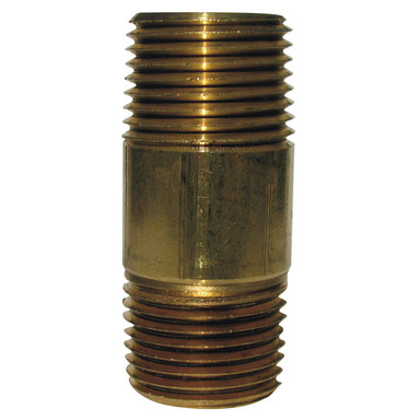 ATC 1/8 in. MPT X 1/8 in. D MPT Red Brass Nipple 1-1/2 in. L