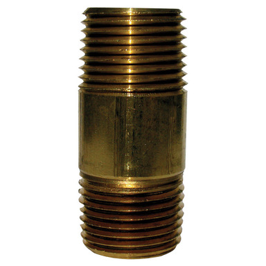 ATC 1/8 in. MPT X 1/8 in. D MPT Red Brass Nipple 3 in. L