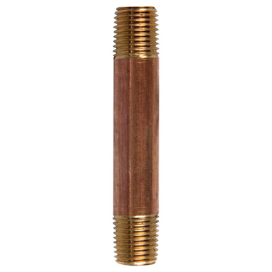 ATC 1/4 in. MPT X 1/4 in. D MPT Red Brass Nipple 3 in. L