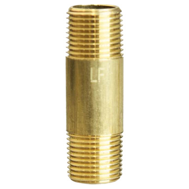 ATC 3/8 in. MPT X 3/8 in. D MPT Red Brass Nipple 2 in. L