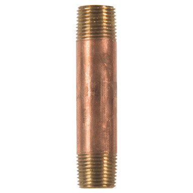 ATC 3/8 in. MPT X 3/8 in. D MPT Red Brass Nipple 3 in. L