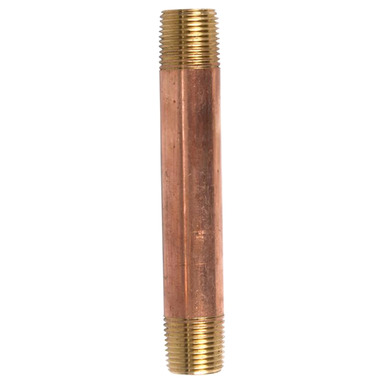 ATC 3/8 in. MPT X 3/8 in. D MPT Red Brass Nipple 4 in. L