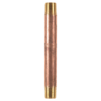 ATC 1/2 in. MPT X 1/2 in. D MPT Red Brass Nipple 6 in. L