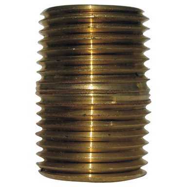 ATC 1/4 in. MPT X 1/4 in. D MPT Red Brass Close Nipple