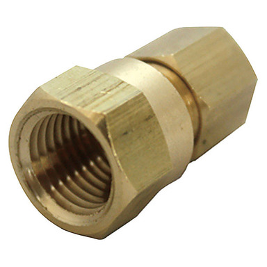 ATC 1/4 in. Compression in. X 1/8 in. D FPT Brass Coupling