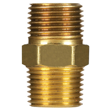 HEX NIPPLE 1/4"X1/4" MPT