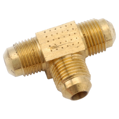 TEE FLARE 1/4"X1/4"BRASS