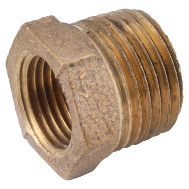 HEX BUSHING 1/2X3/8"BRS