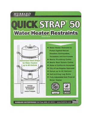 Quick Strap Water Heater Restraints