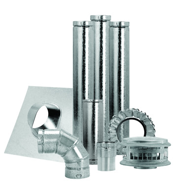 4"X84"ALUM/GAL STL VENT PIPE KIT
