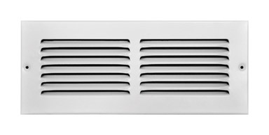 GRILLE SIDEWALL 12X4"WHT