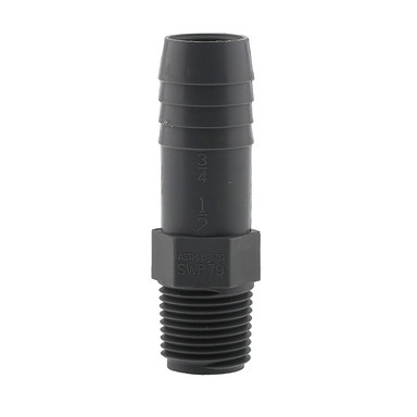 1/2"MPT x 3/4" BARB POLY ADAPTER