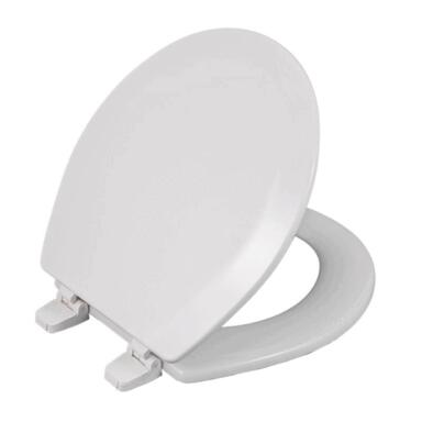 Round White Wood Toilet Seat