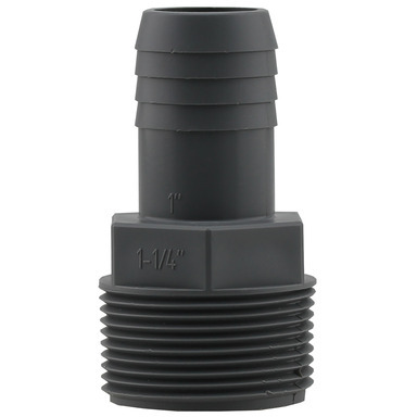 1MPT X 1-1/4" Barb Poly Adapter
