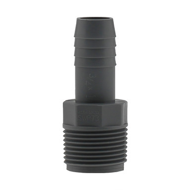 1"mpt X 3/4" Barb Poly Adapter