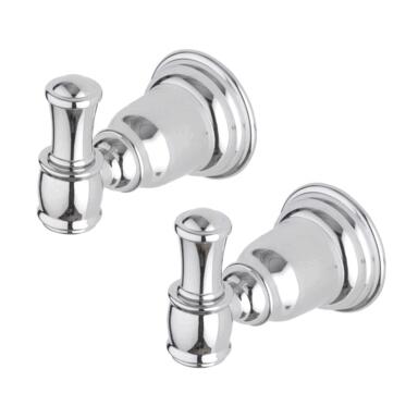 BATH HOOK ZNC CHRM 2PK