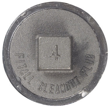 PLUG CLEANOUT LEAD 4"