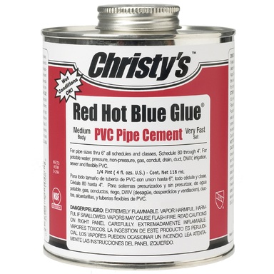 CEMENT PVC RED HOT LOVOC 4OZ