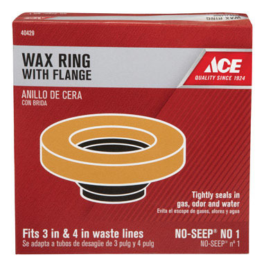 Toilet Wax Ring W/Flange 8oz