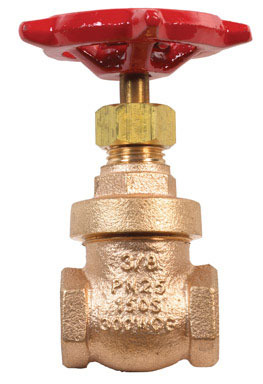 3/8" IPS RED & WHITE GATE VALVE