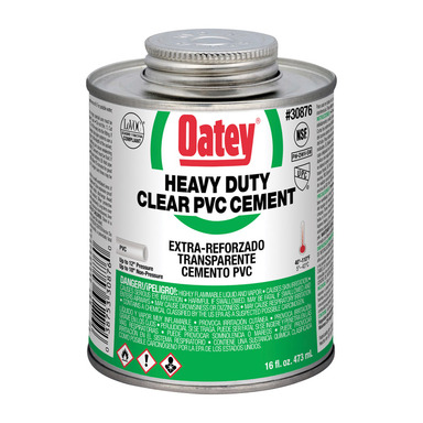 Clear Hd Pvc Cement 16oz