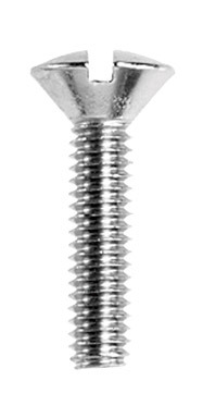 Danco No. 8-32  S X 3/4 in. L Slotted Oval Head Brass Faucet Handle Screw 1 pk