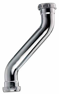 1-1/4 Chrome Double Offset Trap