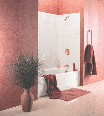 BATHTUB WALL WHT 60X30"