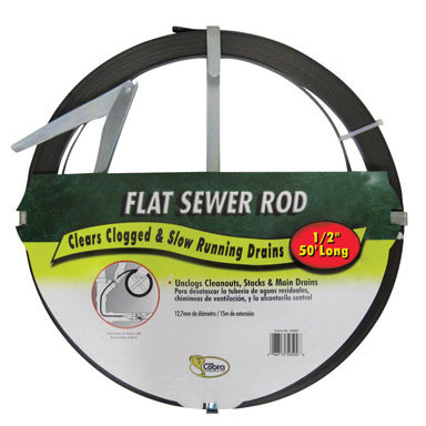 Flat Sewer Rod 1/2"X50'