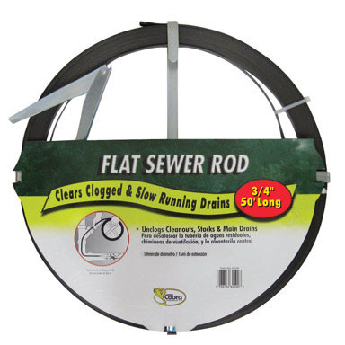 Flat Sewer Rod 3/4"X50'