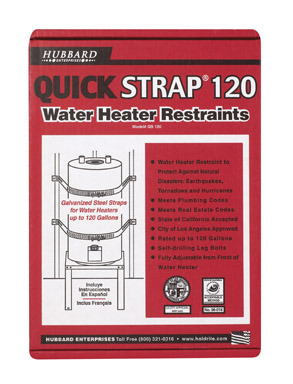 WATER HEATER RESTRAINT KIT 120G