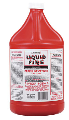 Amazing Liquid Fire Liquid Drain Opener 1 gal