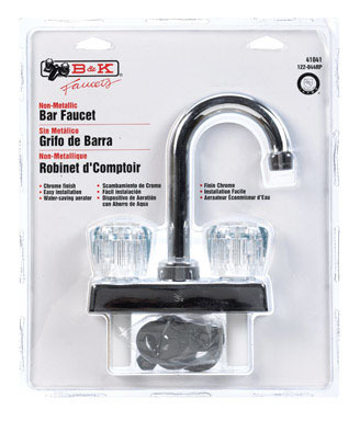 BAR FAUCET 2HDLE CHROME