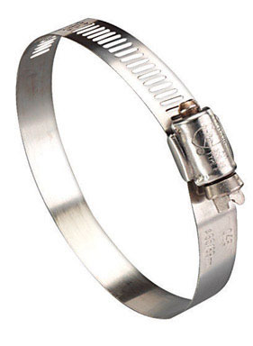 Ideal Hy Gear 1 in to 2 in. SAE 24 Silver Hose Clamp Stainless Steel Band