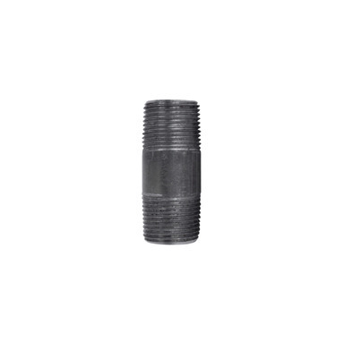 STZ Industries 3/4 in. MIP each T X 3/4 in. D MIP  Black Steel 2-1/2 in. L Nipple