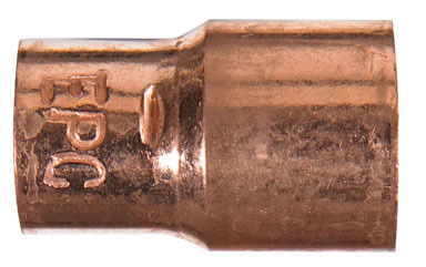 Nibco 1/2 in. Sweat  T X 3/8 in. D Sweat  Copper Coupling with Stop