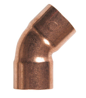 Elbow 45 1/2x1/2" Copper