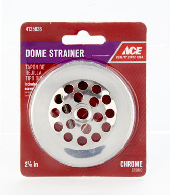 DOME STRAINER 2-7/8"CHRM