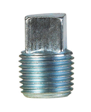 Billco Corporation 1/8 in. MPT  T Galvanized Square Head Plug