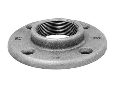 1-1/4" Black Floor Flange