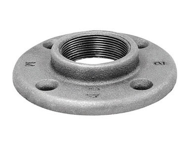 1-1/2" Black Floor Flange